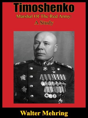 cover image of Timoshenko, Marshal of the Red Army